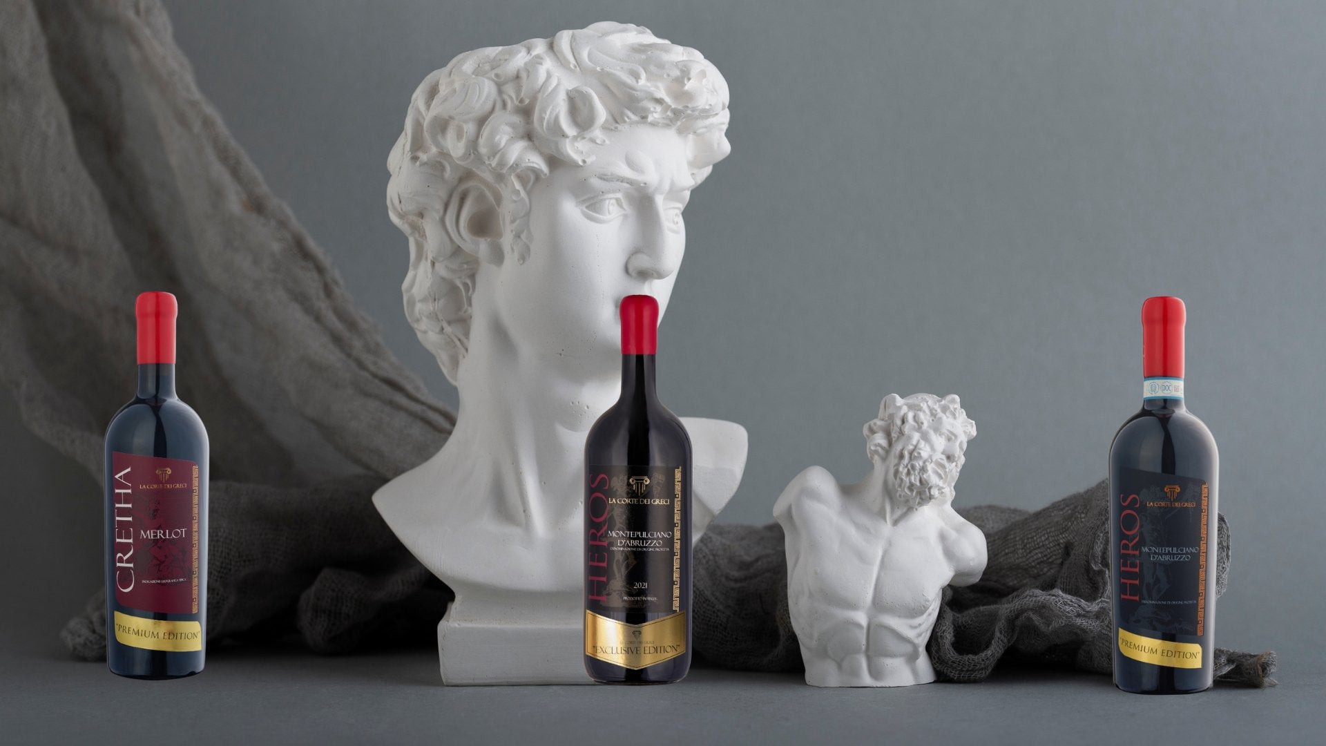 HEROS Premium Edition - Montepulciano di Abruzzo Rosso DOP - Affinamento in Barrique di rovere francese 6 mesi - La Corte dei Greci